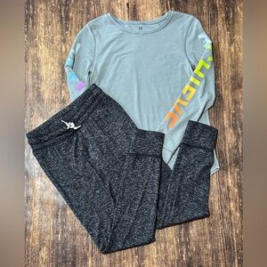 Gap Old Navy Medium Grey Athletic Top with Soft Joggers